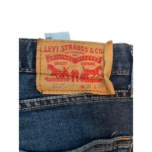 Levi's 501 Original Fit Straight Leg Blue Jeans Men's Size W31 L32 Denim